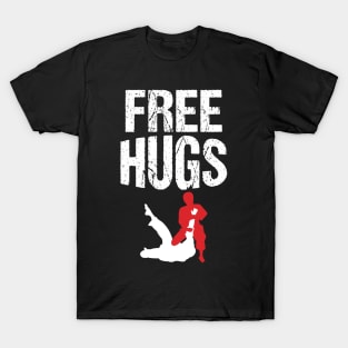 Cute Free Hugs Jiu Jitsu BJJ Martial Arts T-Shirt